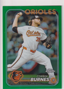 2024 Topps Chrome Green Refractor 01/99 Corbin Burnes #3