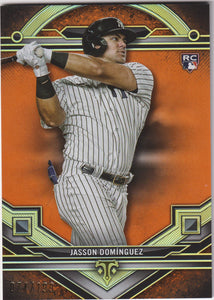 2024 Topps Triple Threads Amber 074/199 Jasson Dominguez #29 RC