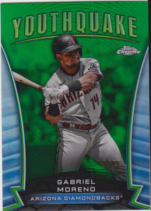 2024 Topps Chrome Youthquake Green Refractor 43/99 Gabriel Moreno #YQ-41