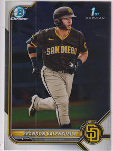 2022 Bowman Chrome Prospects Brandon Valenzuela #BCP-28