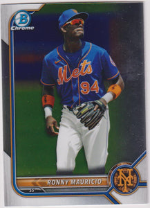 2022 Bowman Chrome Prospects Ronny Mauricio #BCP-16