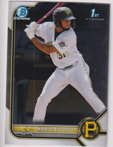 2022 Bowman Chrome Prospects Maikol Escotto #BCP-52