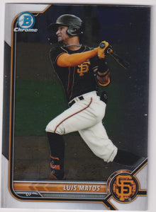 2022 Bowman Chrome Prospects Luis Matos #BCP-55