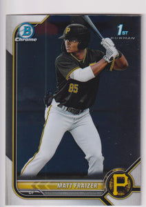 2022 Bowman Chrome Prospects Matt Fraizer #BCP-91