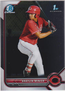 2022 Bowman Chrome Prospects Braylin Minier #BCP-93