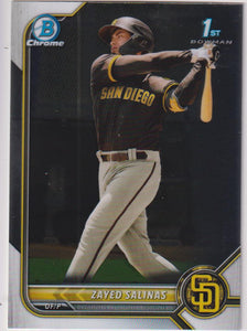 2022 Bowman Chrome Prospects Zayed Salinas #BCP-122