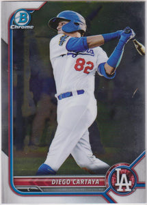 2022 Bowman Chrome Prospects Diego Cartaya #BCP-103