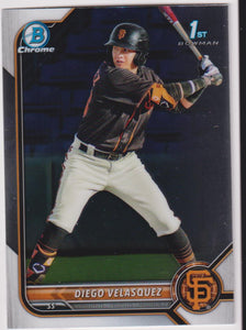 2022 Bowman Chrome Prospects Diego Velasquez #BCP-110