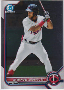 2022 Bowman Chrome Prospects Emmanuel Rodriguez #BCP-117