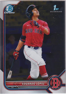 2022 Bowman Chrome Prospects Eduardo Lopez #BCP-134