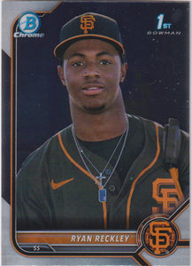2022 Bowman Chrome Baseball Prospects Ryan Reckley #BCP-163