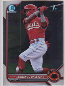 2022 Bowman Chrome Baseball Prospects Leonardo Balcazar #BCP-179