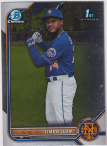 2022 Bowman Chrome Baseball Prospects Simon Juan #BCP-170