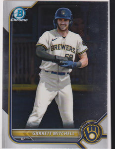 2022 Bowman Chrome Baseball Prospects Garrett Mitchell #BCP-167