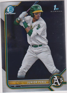 2022 Bowman Chrome Baseball Prospects Junior Perez #BCP-180