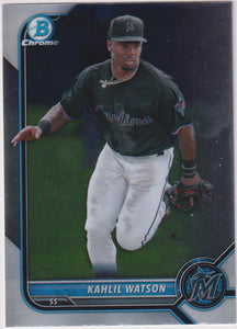 2022 Bowman Chrome Baseball Prospects Kahlil Watson #BCP-211