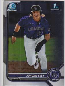 2022 Bowman Draft Chrome Jordan Beck #BDC-34