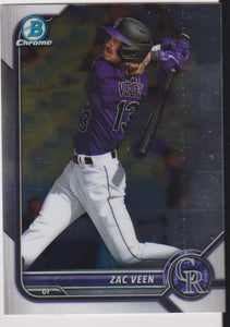 2022 Bowman Draft Chrome Zac Veen #BDC-32