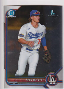 2022 Bowman Draft Chrome Sean McLain #BDC-50