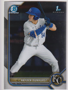 2022 Bowman Draft Chrome Hayden Dunhurst #BDC-44