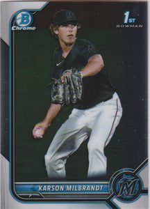 2022 Bowman Draft Chrome Karson Milbrandt #BDC-87