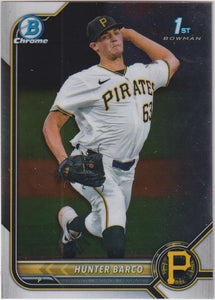 2022 Bowman Draft Chrome Hunter Barco #BDC-103