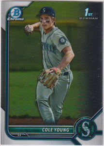 2022 Bowman Draft Chrome Cole Young #BDC-112