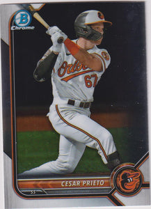 2022 Bowman Draft Chrome Cesar Prieto #BDC-133