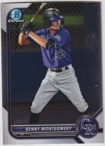 2022 Bowman Draft Chrome Benny Montgomery #BDC-155