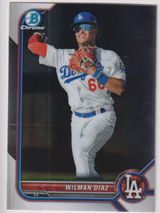 2022 Bowman Draft Chrome Wilman Diaz #BDC-167