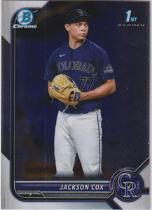 2022 Bowman Draft Chrome Jackson Cox #BDC-174