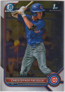 2022 Bowman Draft Chrome Christopher Paciolla #BDC-185