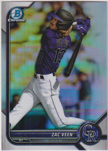 2022 Bowman Draft Chrome Refractor Zac Veen #BDC-32