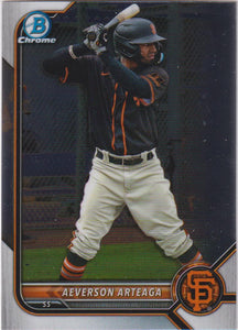 2022 Bowman Draft Chrome Aeverson Arteaga #BDC-198