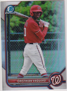 2022 Bowman Draft Chrome Refractor Cristian Vaquero #BDC-64