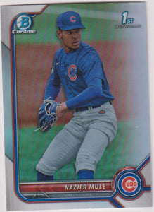 2022 Bowman Draft Chrome Refractor Nazier Mule #BDC-77