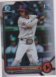 2022 Bowman Draft Chrome Refractor Nate Furman #BDC-182