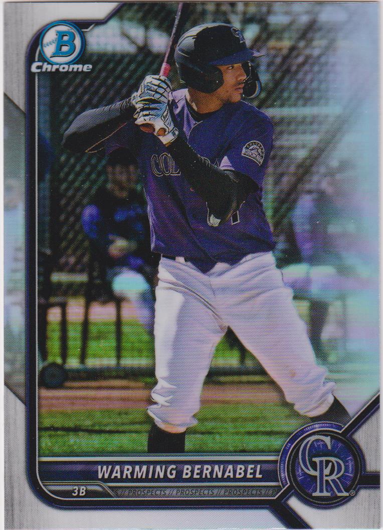 2022 Bowman Draft Chrome Refractor Warming Bernabel #BDC-179