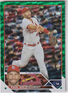 2023 Topps Series 1 Green Foil 475/499 Paul Goldschmidt #100