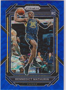2022-23 Panini Prizm Blue Wave Prizm Bennedict Mathurin #254 RC