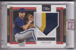 2022 Panini Three and Two Rookie Jerseys Gold 19/35 Aaron Ashby #RJ-AA RC