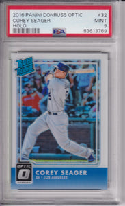 2016 Panini Donruss Optic Holo Corey Seager #32 RC PSA 9