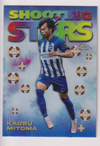 2023-24 Topps Chrome UEFA Club Competitions 1998 Topps Chrome Shooting Stars Kaoru Mitoma #98-12