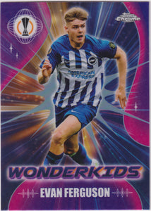 2023-24 Topps Chrome UEFA Club Competitions Wonderkids Evan Ferguson #WK-4