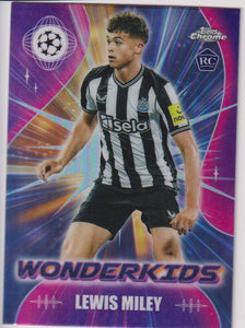 2023-24 Topps Chrome UEFA Club Competitions Wonderkids Lewis Miley #WK-6 RC