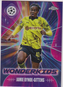 2023-24 Topps Chrome UEFA Club Competitions Wonderkids Jamie Bynoe-Gittens #WK-7