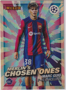 2023-24 Topps Merlin UEFA Club Competitions Merlin's Chosen One Marc Guiu #MC-6 RC