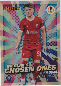 2023-24 Topps Merlin UEFA Club Competitions Merlin's Chosen One Ben Doak #MC-8 RC