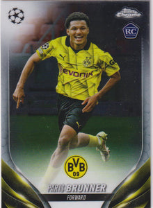 2023-24 Topps Chrome UEFA Club Competitions Paris Brunner #44 RC