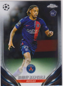 2023-24 Topps Chrome UEFA Club Competitions Bradley Barcola #69 RC